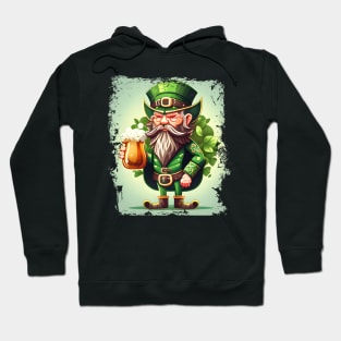 Leprechaun with Beer St Patricks- Irish St Patrick's Day T-Shirt Hoodie